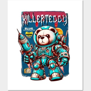 Killer Cyborg Teddybear "Slug Technology" Posters and Art